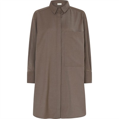 Lyon Long Wool Skjorte